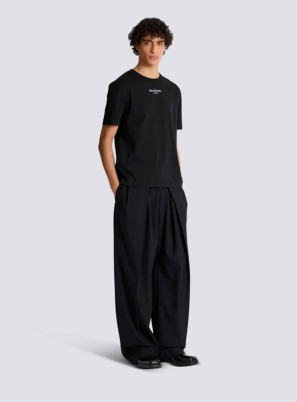 Embroidered Balmain Paris T-shirt
