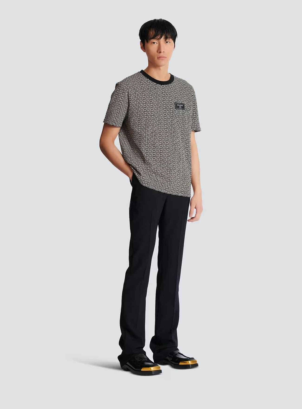 Monogram jacquard T-shirt