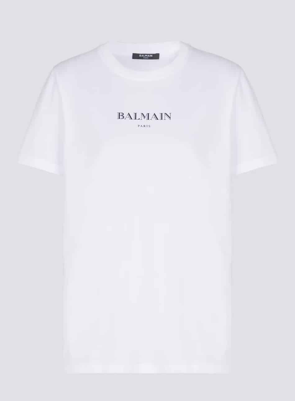 T-shirt with Balmain print