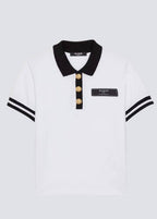 Two-tone polo shirt