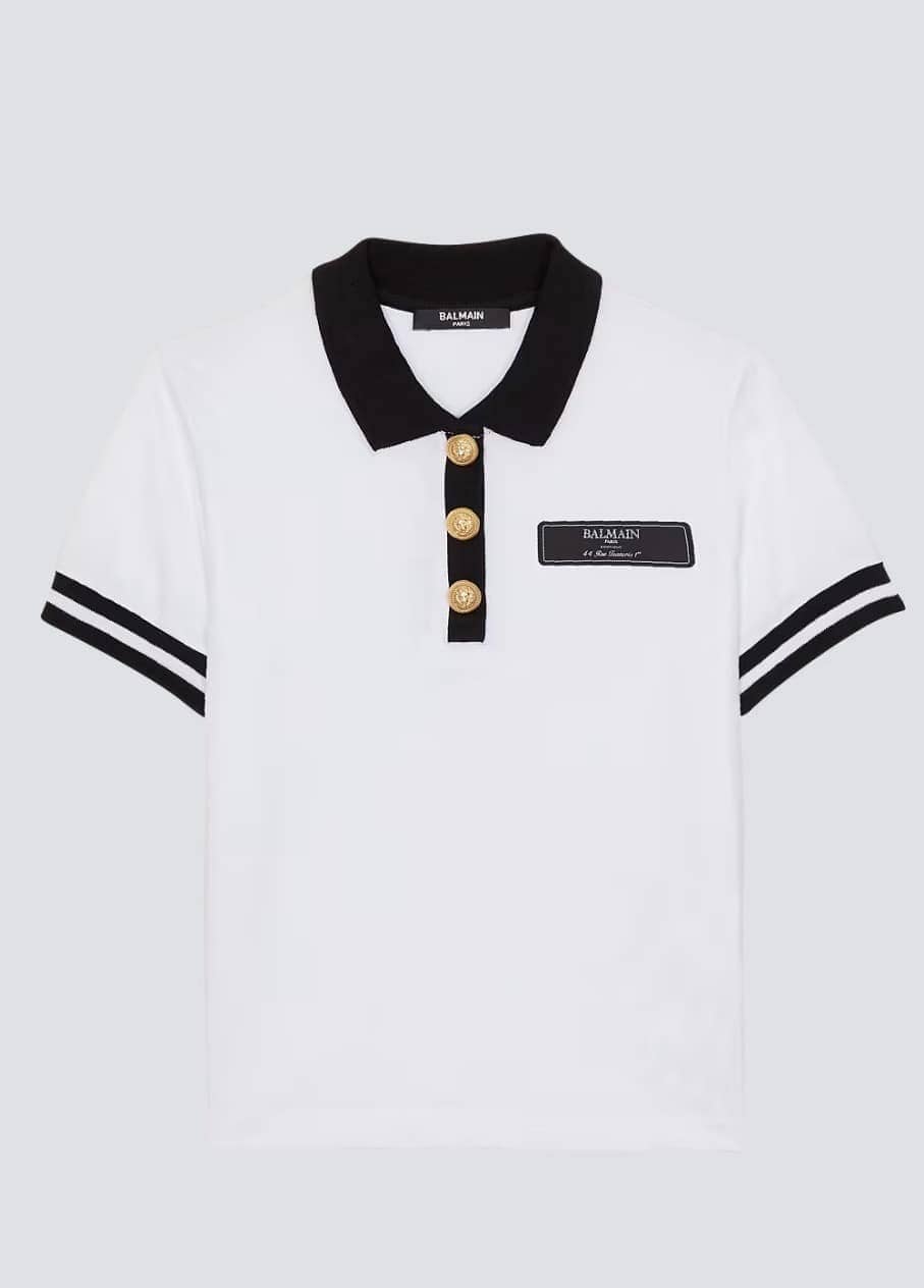 Two-tone polo shirt