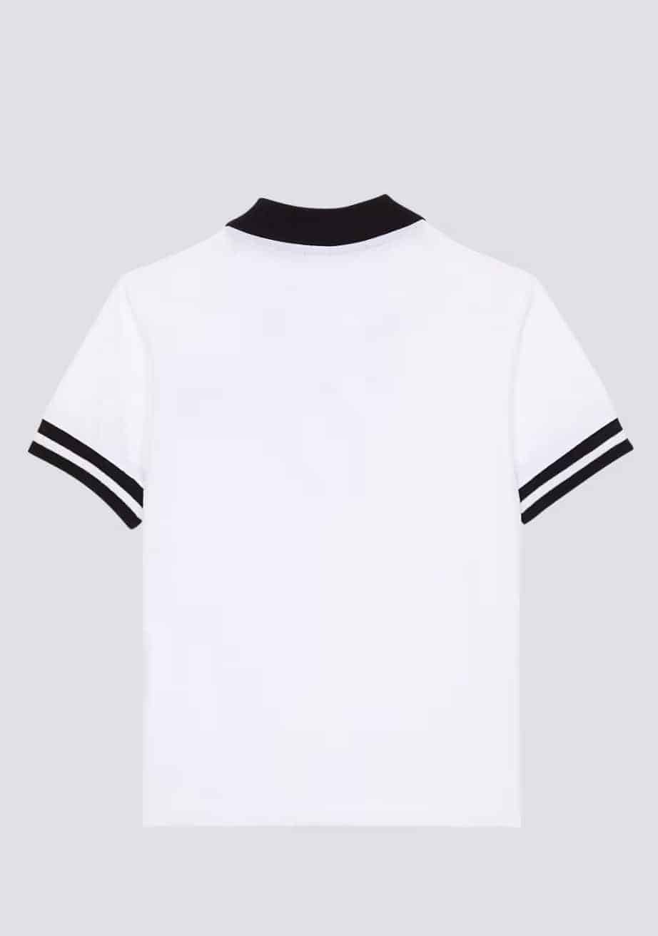 Two-tone polo shirt