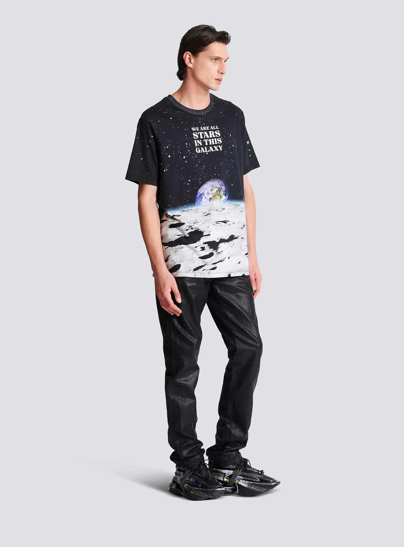 Earth &amp; Stars print T-shirt
