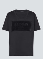Big couture label flock t-shirt, regular fit