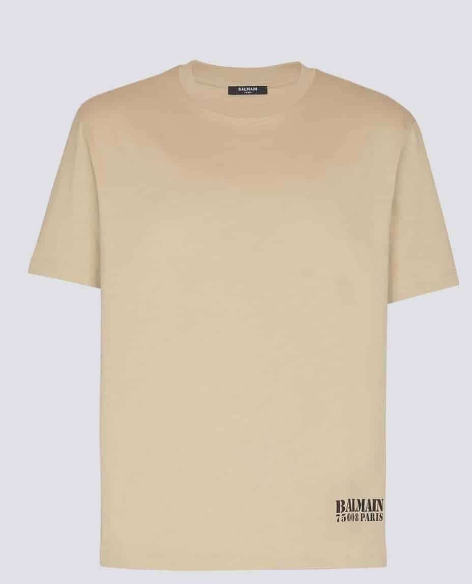 Small Balmain Stamp printed T-shirt