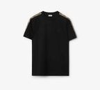 Check Trim Cotton T-shirt