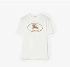 Check Knight Stamp Cotton T-shirtPrice