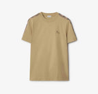 Check Trim Cotton T-shirt
