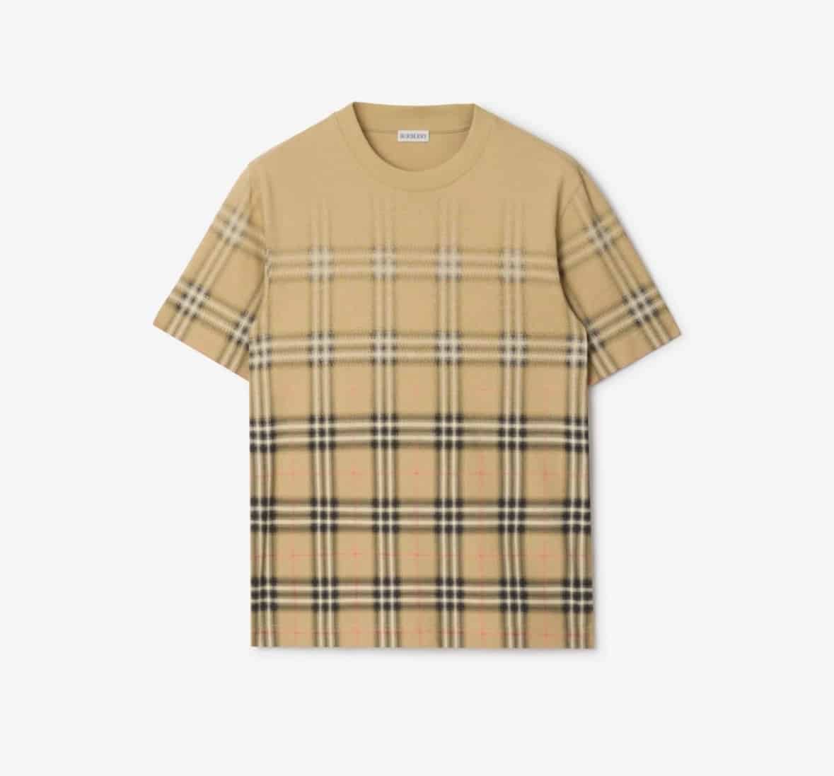 Gradient Check Cotton T-shirtPrice