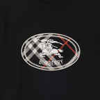 Check Knight Stamp Cotton T-shirt
