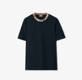 Check Trim Cotton T-shirt
