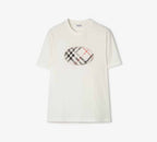Check Knight Stamp Cotton T-shirtPrice