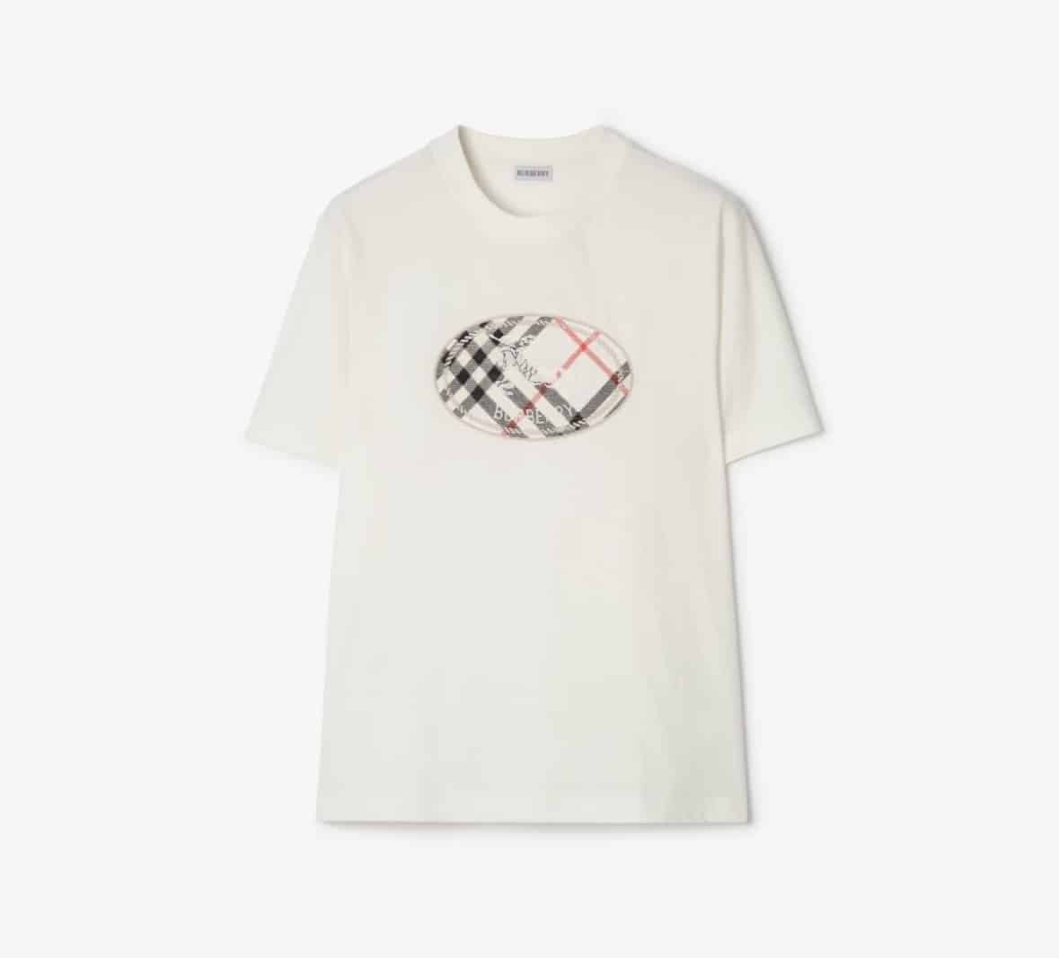 Check Knight Stamp Cotton T-shirtPrice