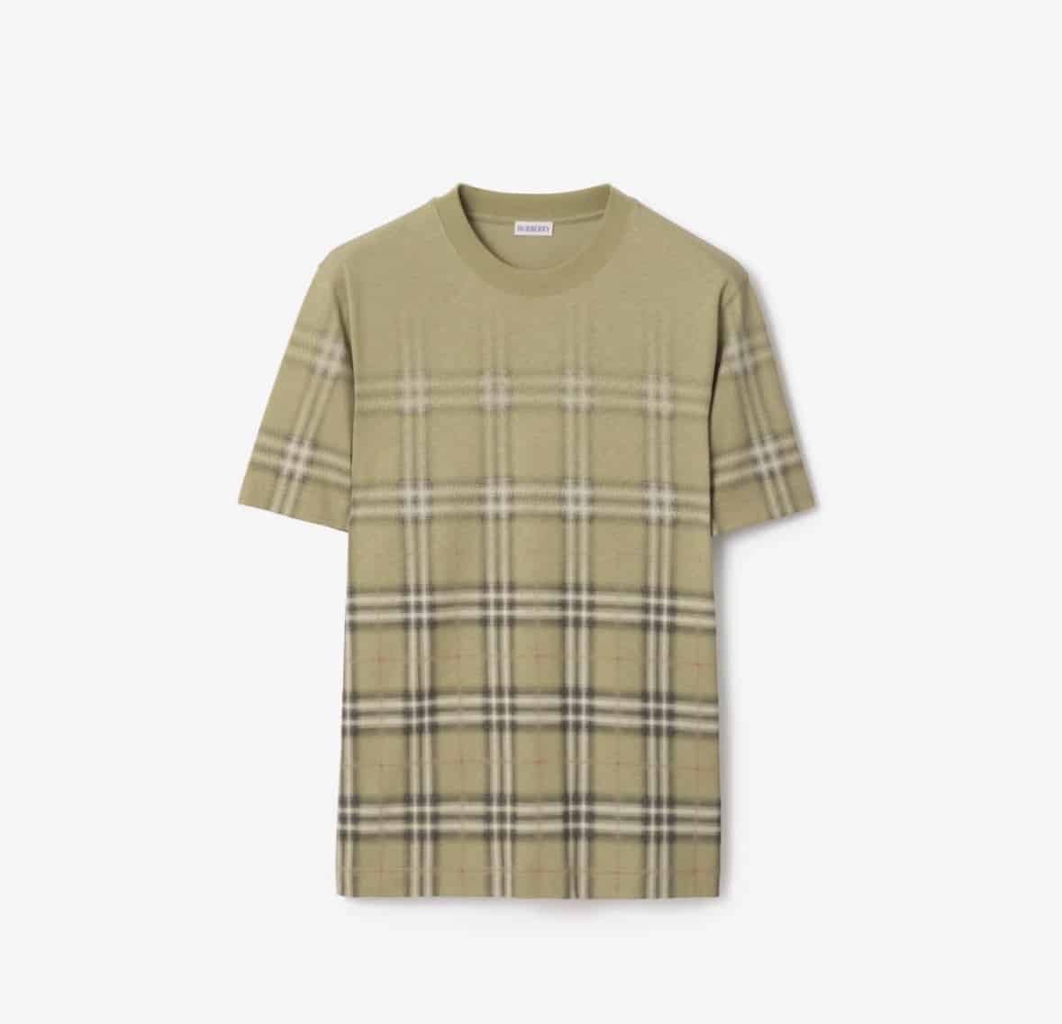 Gradient Check Cotton T-shirtPrice