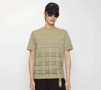 Gradient Check Cotton T-shirtPrice