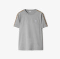 Check Trim Cotton T-shirt