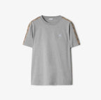 Check Trim Cotton T-shirt