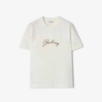 Check Cursive Logo Cotton T-shirtPrice