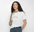 Check Cursive Logo Cotton T-shirtPrice