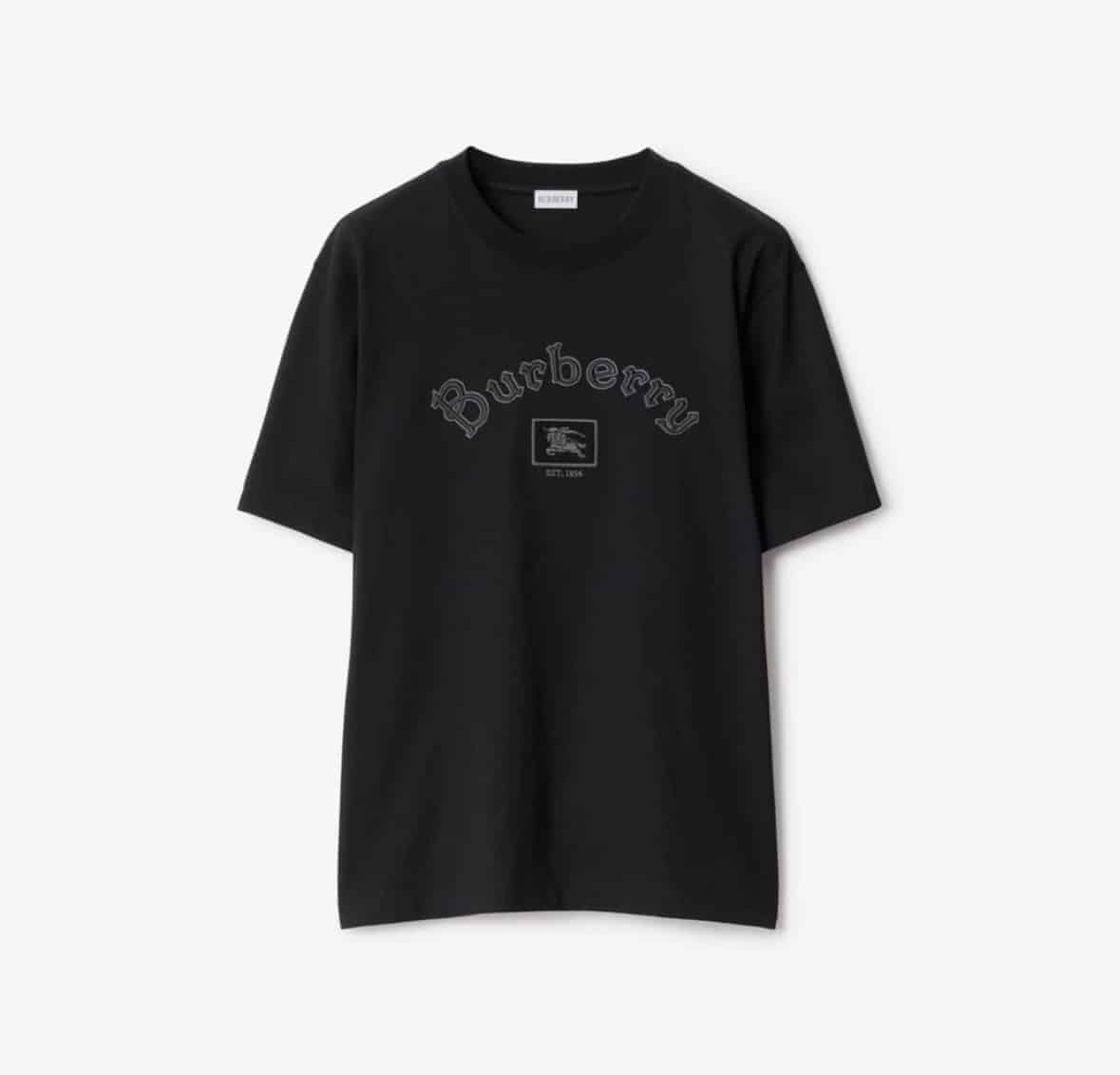 Gothic Logo Cotton T-shirt