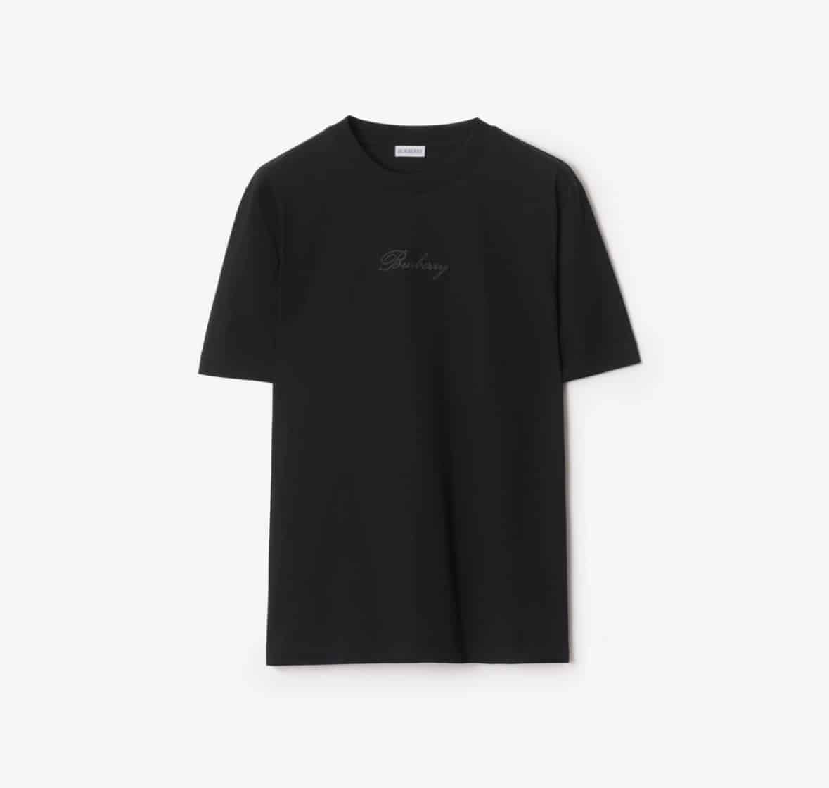 Check Cursive Logo Cotton T-shirtPrice