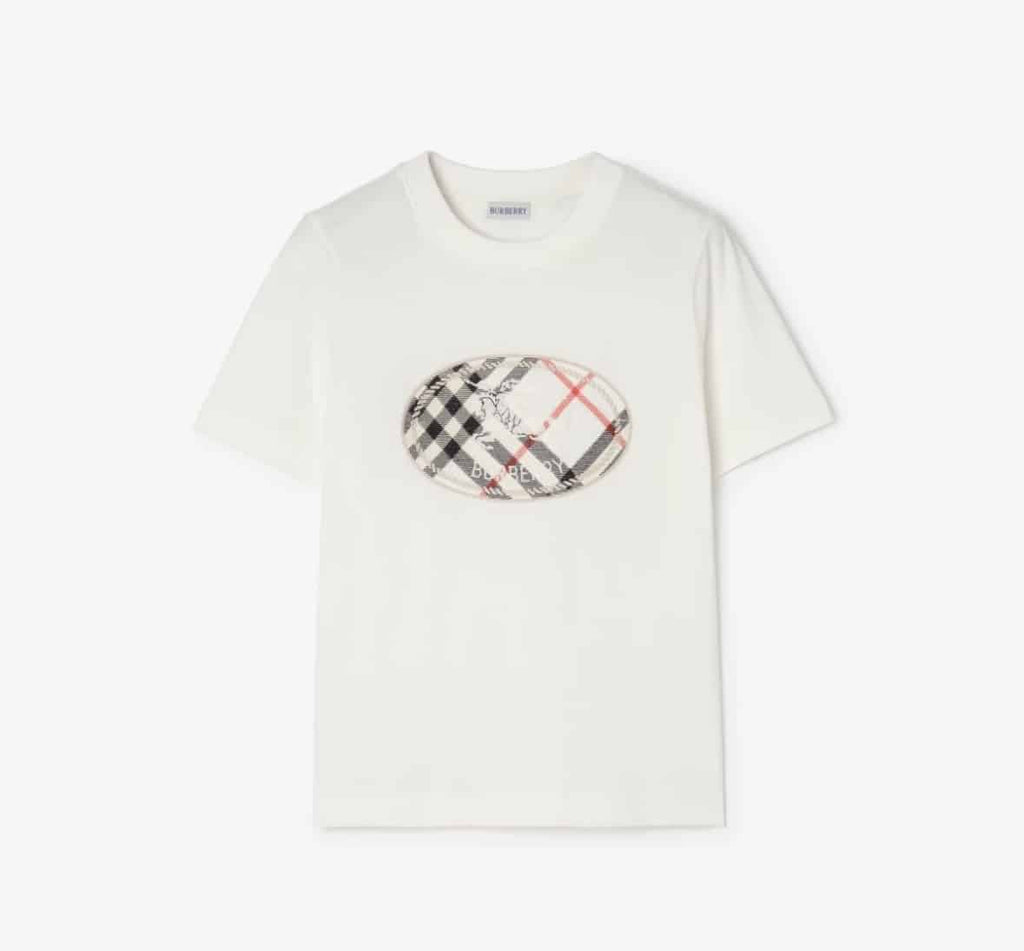 Check Knight Stamp Cotton T-shirtPrice