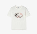 Check Knight Stamp Cotton T-shirtPrice