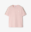 Check Trim Cotton T-shirt