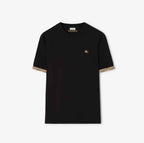 Check Trim Cotton T-shirt