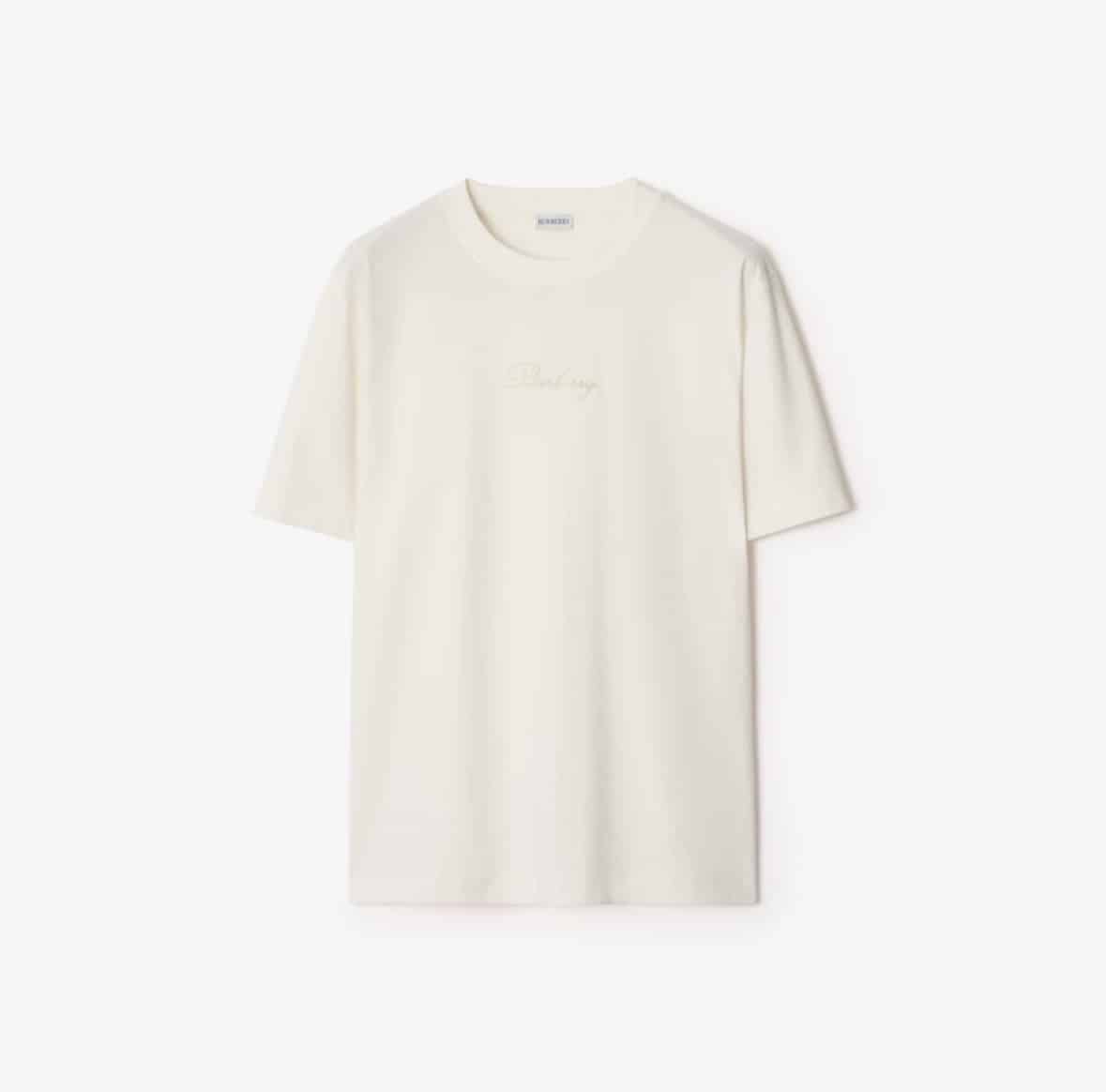 Check Cursive Logo Cotton T-shirtPrice