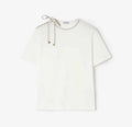 Tie-sleeve Cotton T-shirt