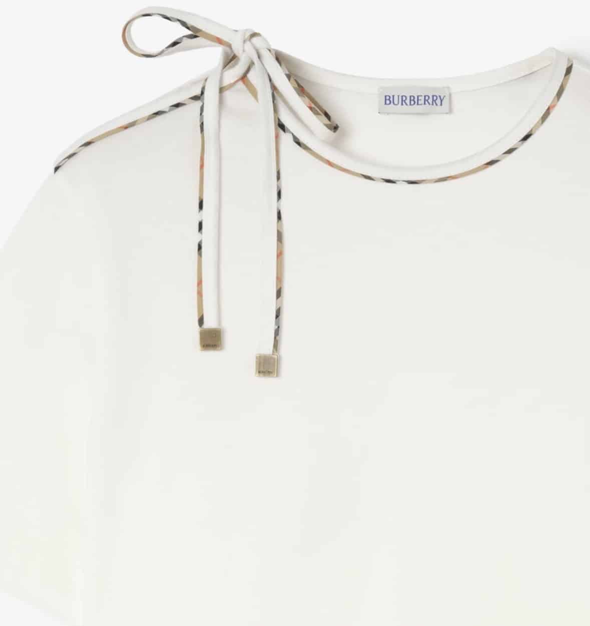 Tie-sleeve Cotton T-shirt