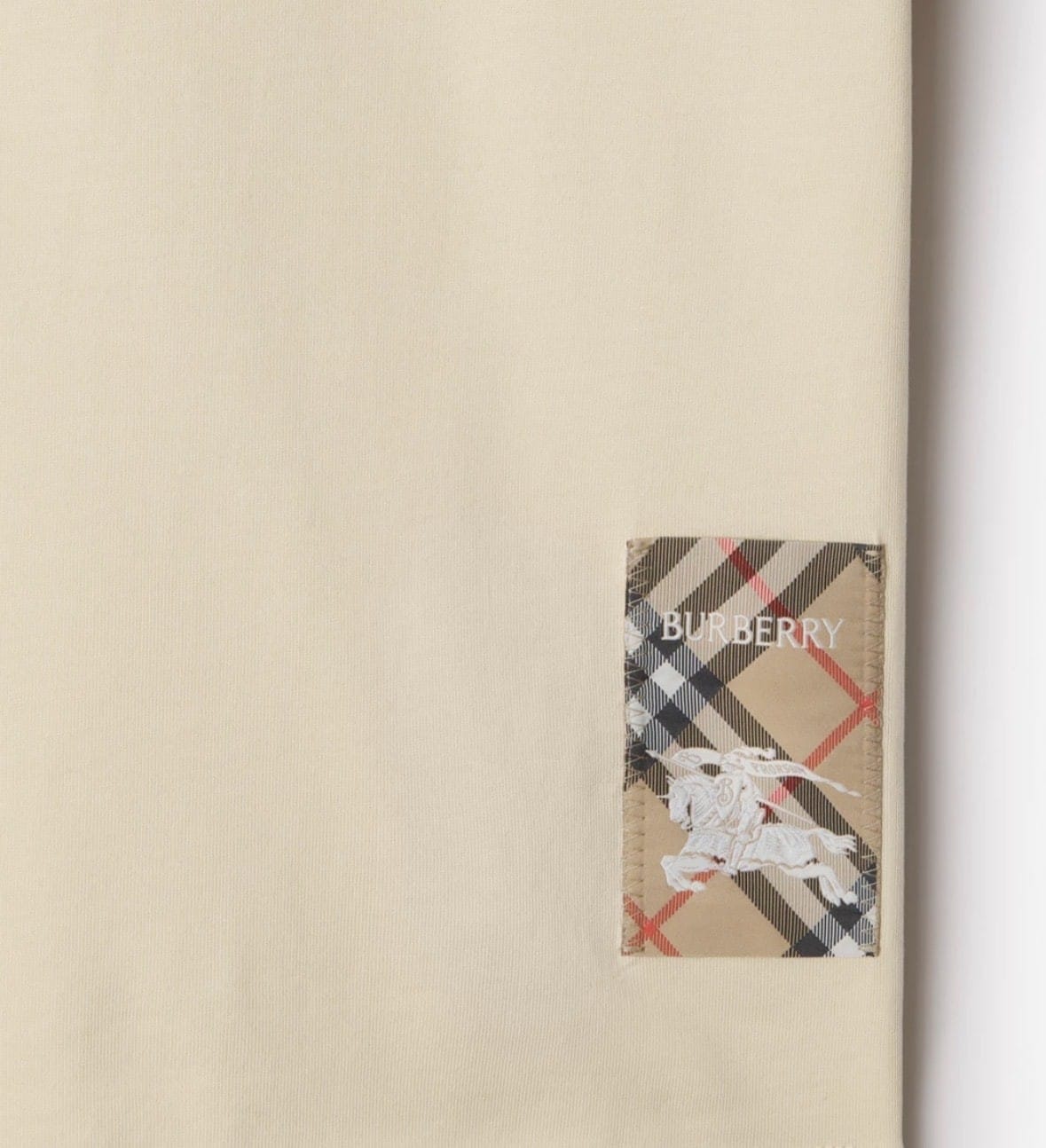 Check Label Cotton T-shirt