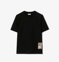 Check Label Cotton T-shirt