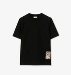 Check Label Cotton T-shirt