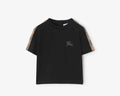 Check Trim Cotton T-shirt
