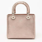 Dior Metallic Rose Gold Micro Cannage