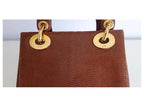 Mini Lady Dior Lizard bag Caramel