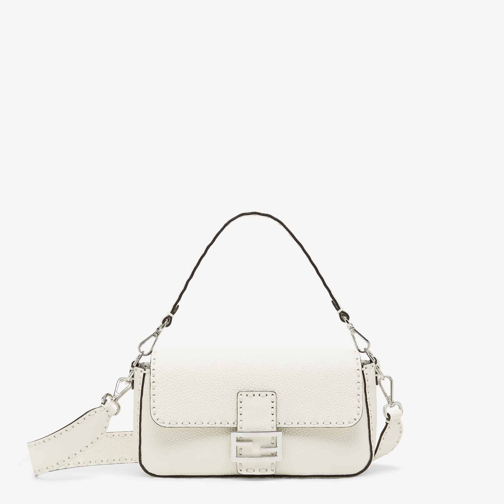 Baguette Ice white Selleria bag
