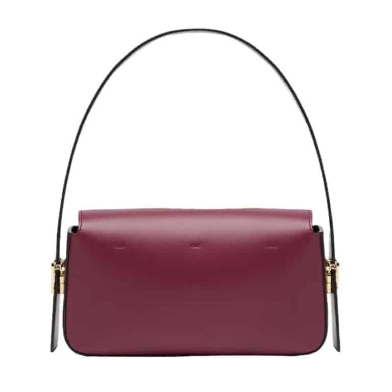 Shoulder Luxury Bag with Strap (Maroon)
