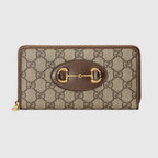 GUCCI HORSEBIT 1955 ZIP AROUND WALLET