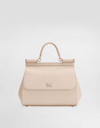 Large Sicily handbag in dauphine calfskin