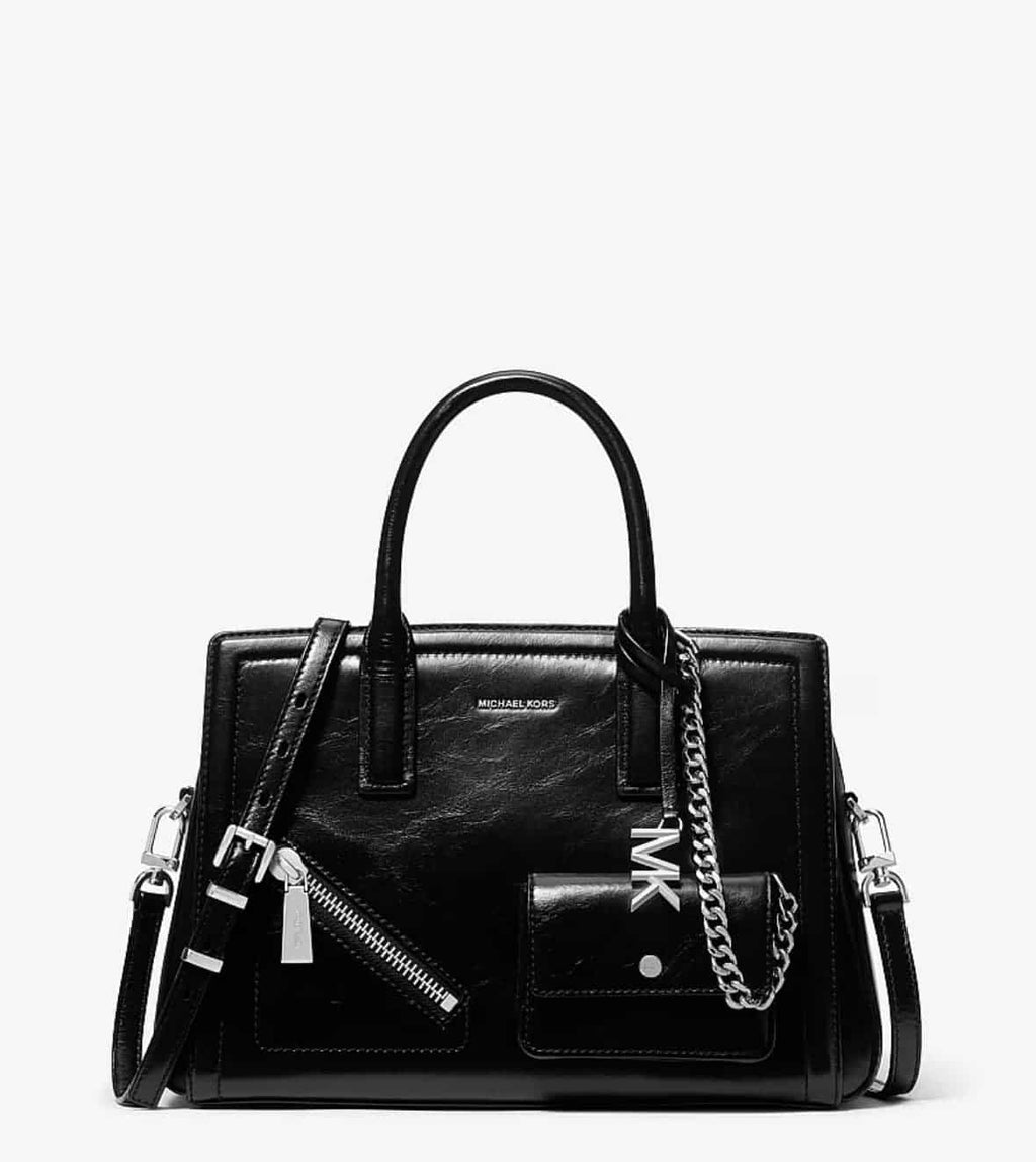 Laila Medium Leather Satchel with Card Case