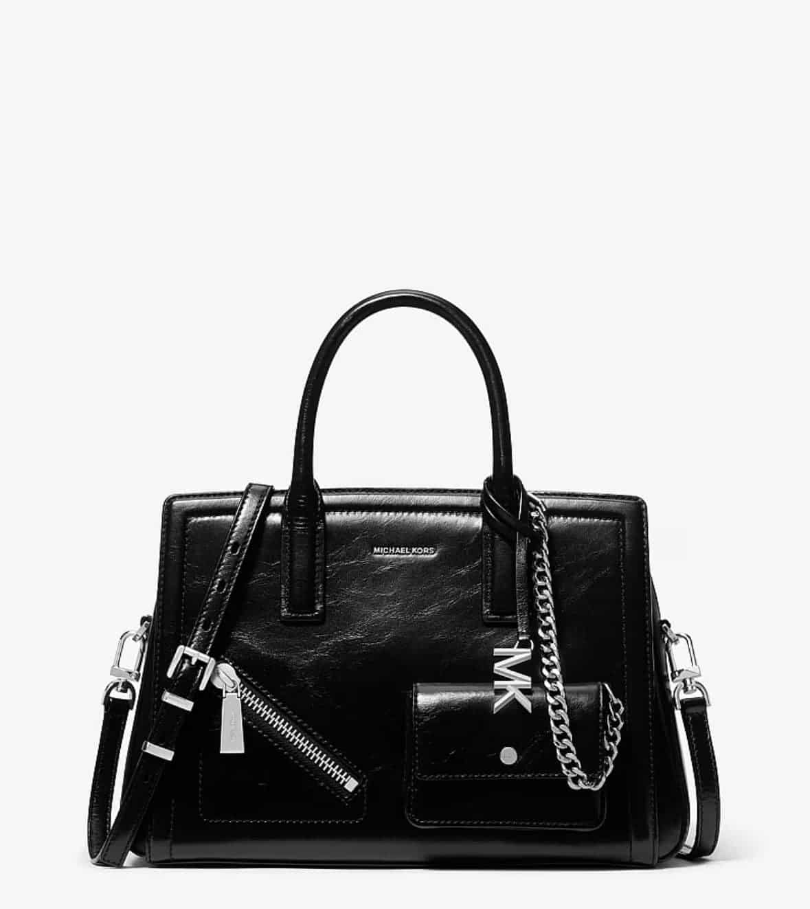 Laila Medium Leather Satchel with Card Case