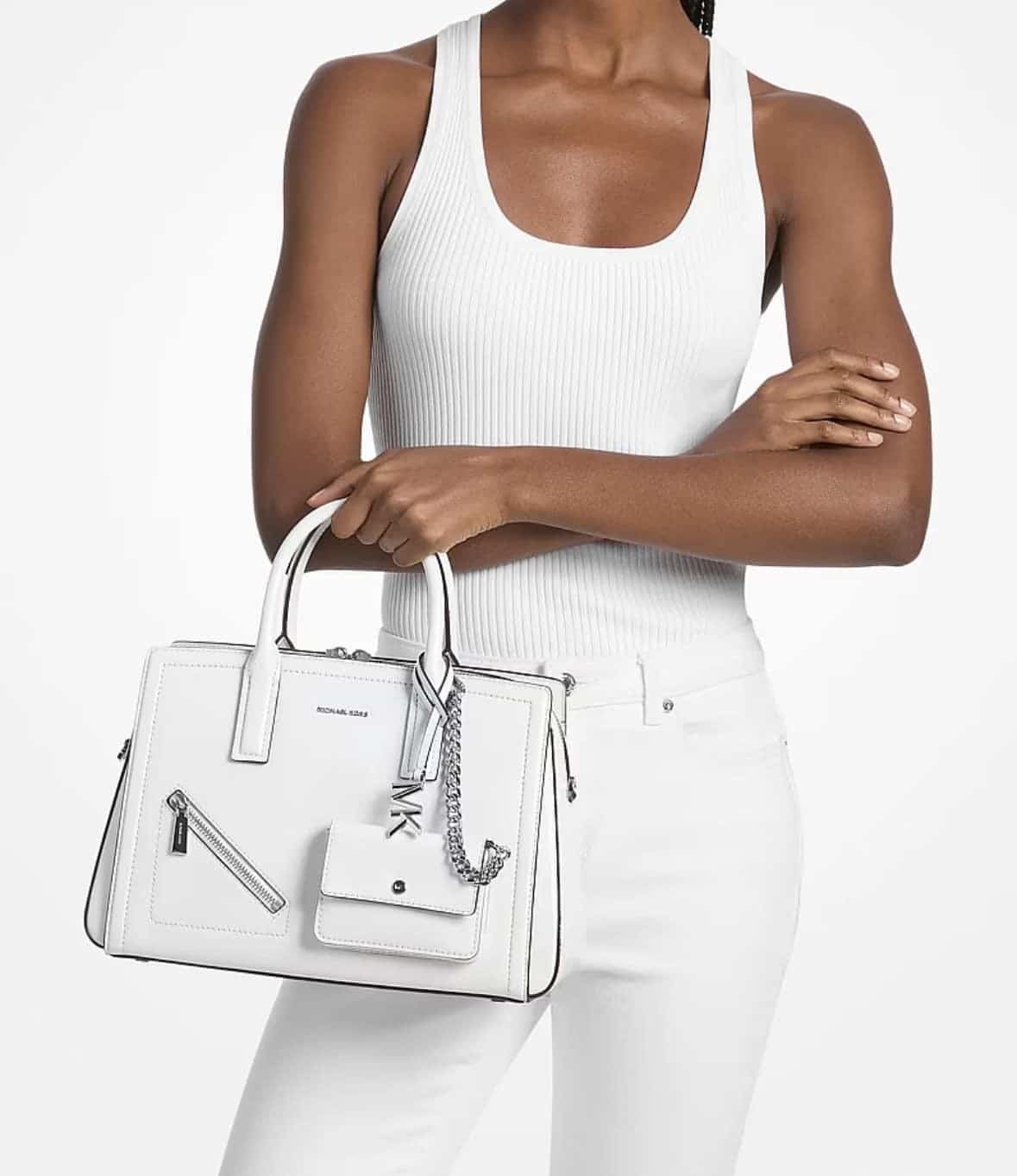 Laila Medium Leather Satchel with Card Case