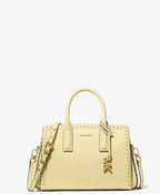 Laila Small Studded Leather Satchel