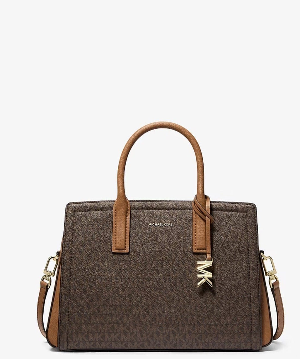Laila Medium Signature Logo Satchel