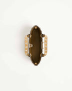 Rockstud mini suede shopping bag