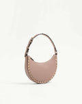 Mini Rockstud Hobo Bag In Grainy Calfskin