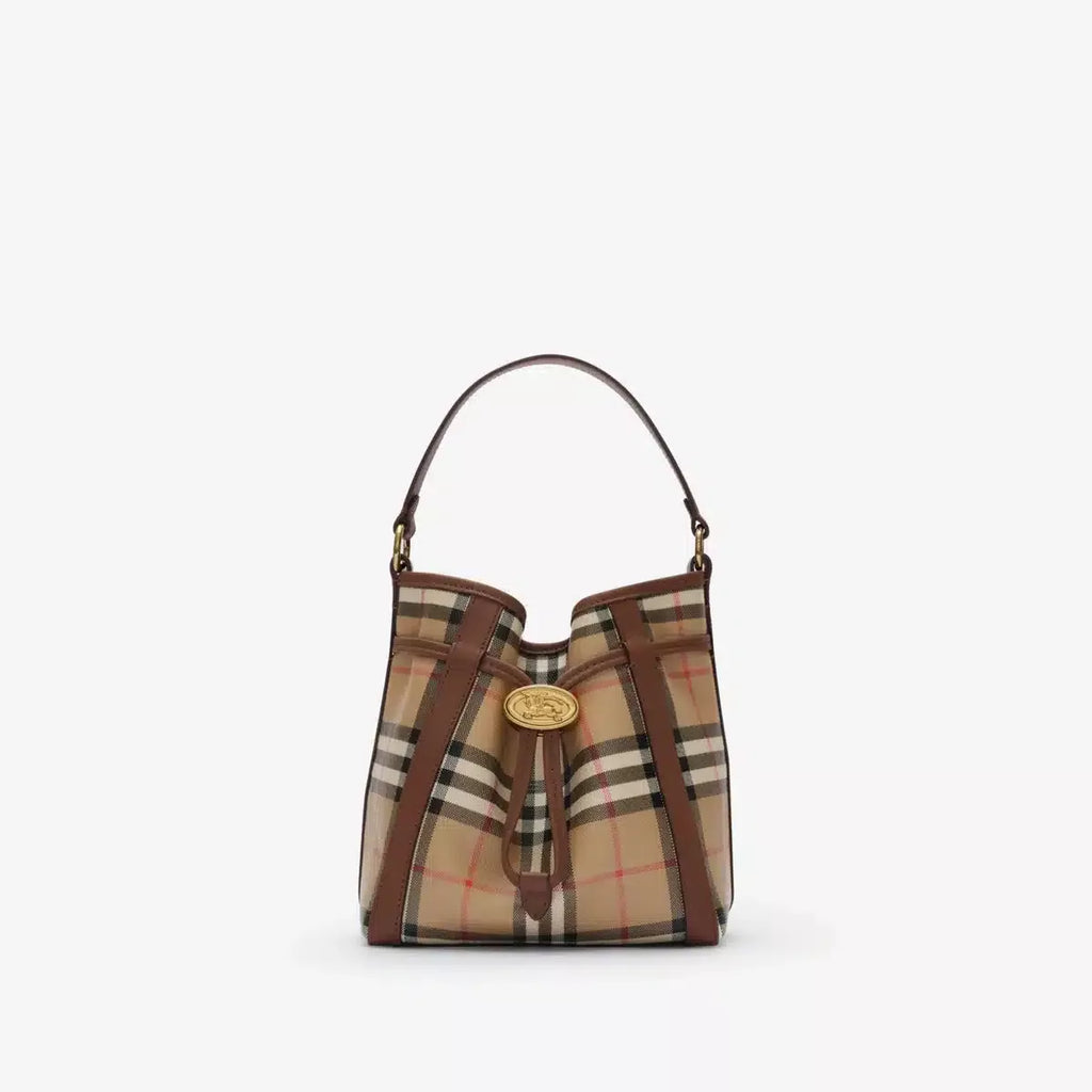 Mini Check Bucket Bag